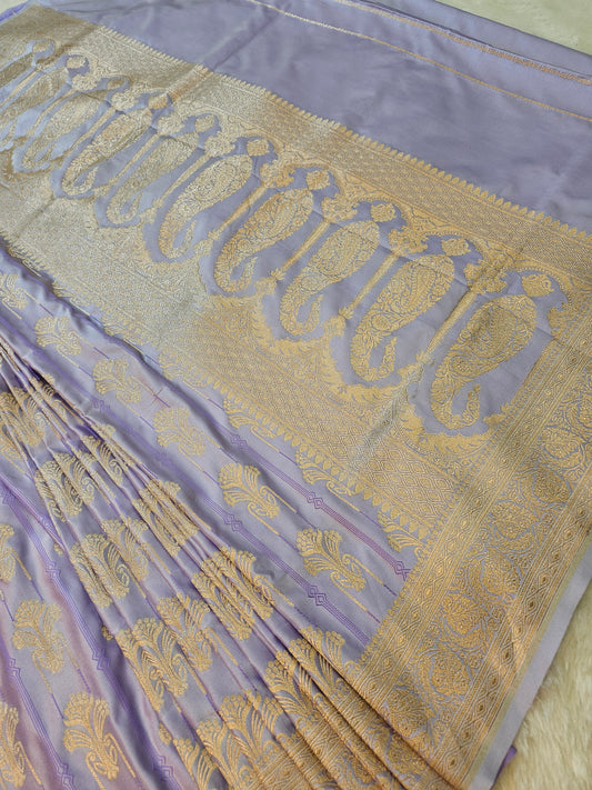 Banarasi Tell me about this mashru saree description for webside
