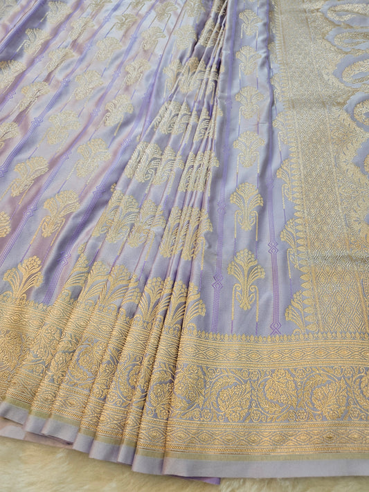 Banarasi Tell me about this mashru saree description for webside