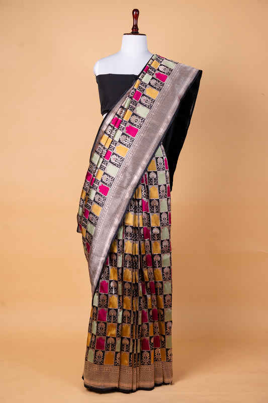 Pure Banarasi Katan Silk Saree ! Rangkat !