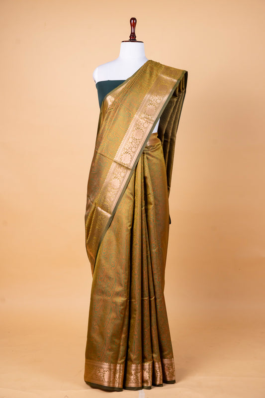 Jamdani Silk Saree with Classic Woven Motifs