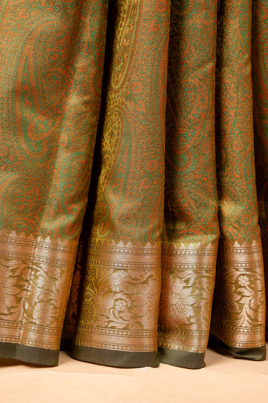 Jamdani Silk Saree with Classic Woven Motifs