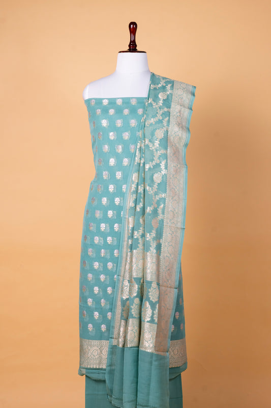 Pure Shiffon Khaddi Suit Set with Shiffon Khaddi Dupatta